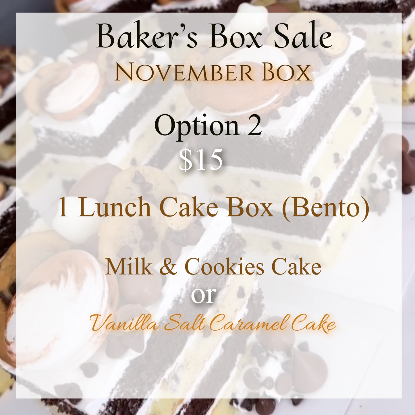 Lunch Cake Box - Bento Cake